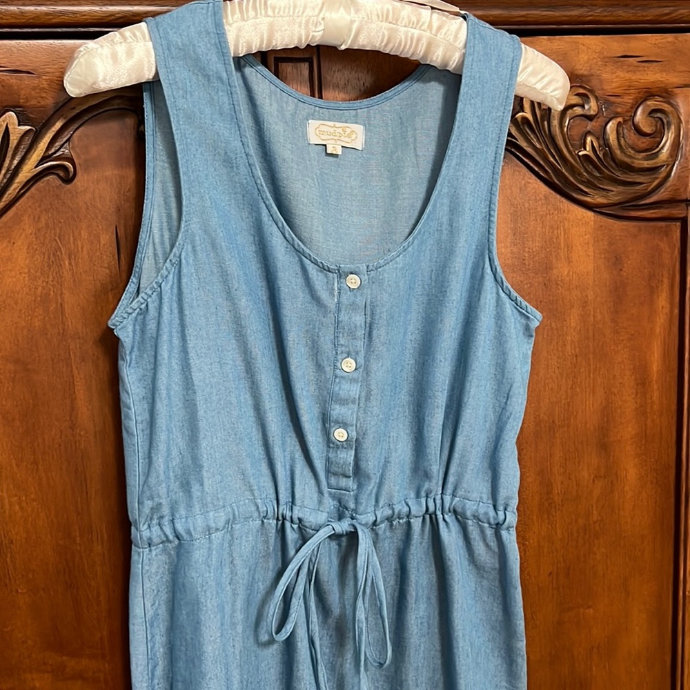Mudpie chambray maxi dress, size small